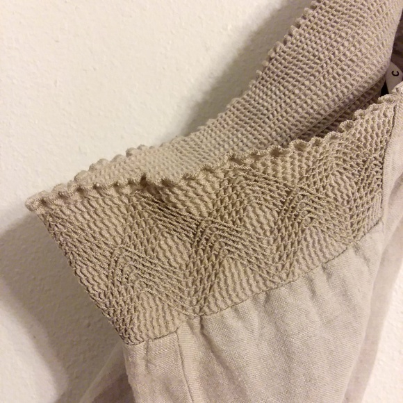 CAbi Cream Tan Linen Long Maxi Skirt - Picture 6 of 8